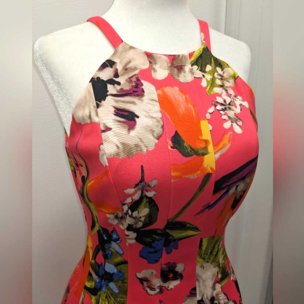 Vince Camuto Fit and Flare Floral Dress - Picture 4 of 8